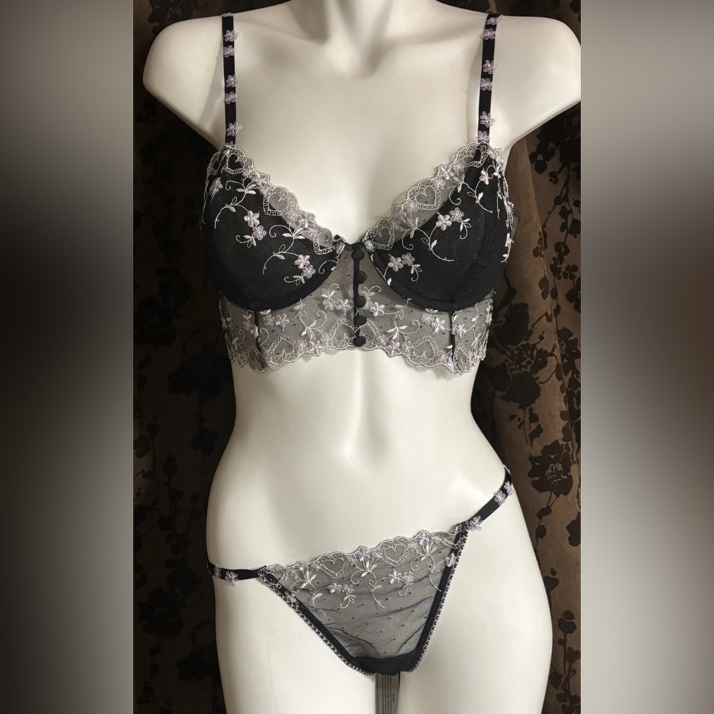 For Love and Lemons Victoria's Secret Bra & Panty Set